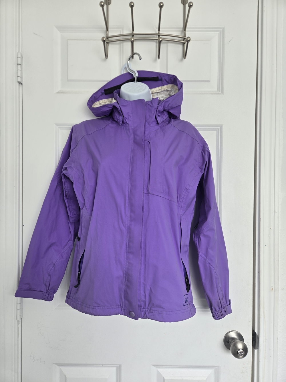 REI Purple Hooded Rain Jacket